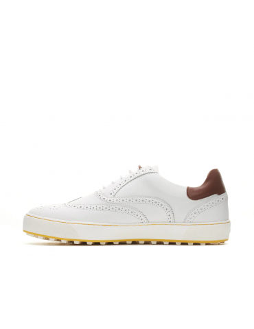 zapatos golf hombre blanco