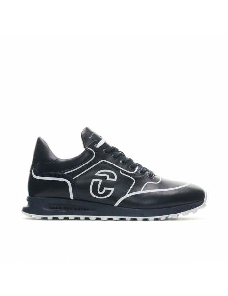 zapatos golf hombre azul