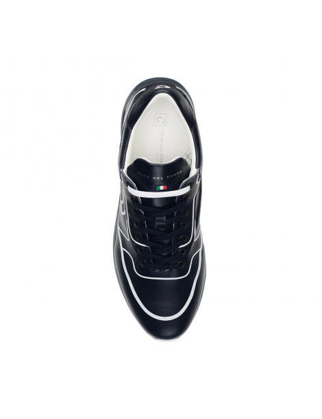 zapatos golf hombre azul