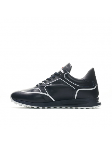 zapatos golf hombre azul
