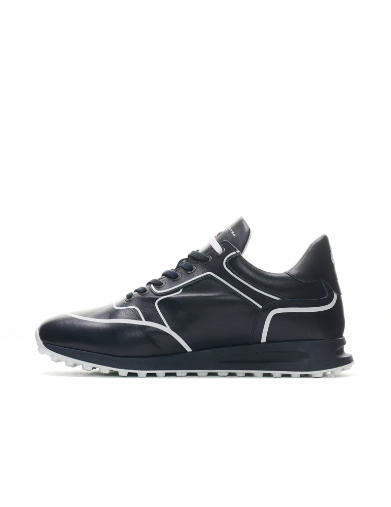 zapatos golf hombre azul