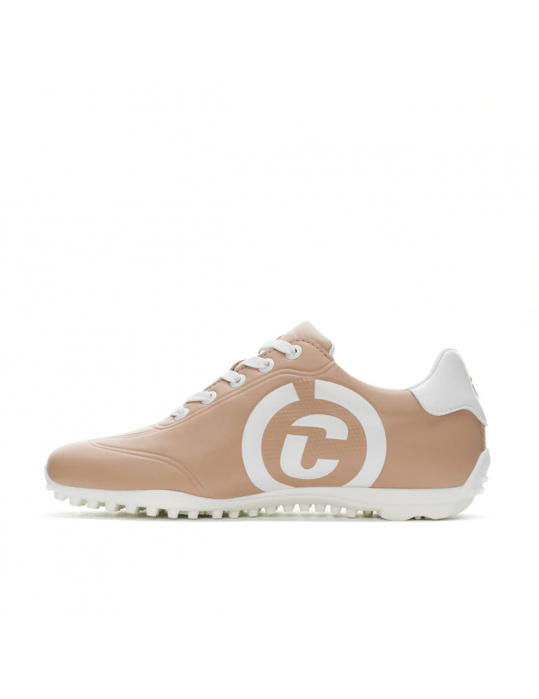 Zapatos golf mujer crema