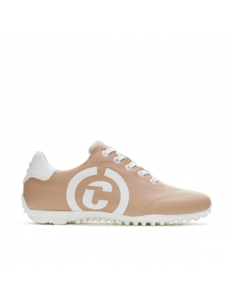 Zapatos golf mujer crema