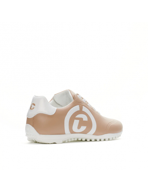 Zapatos golf mujer crema