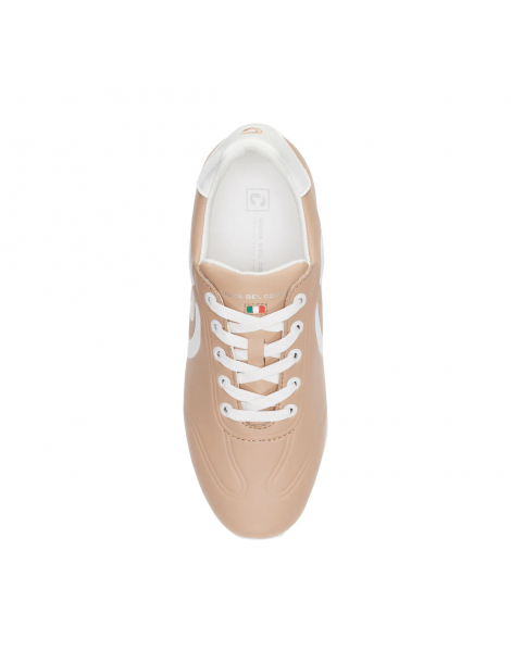 Zapatos golf mujer crema