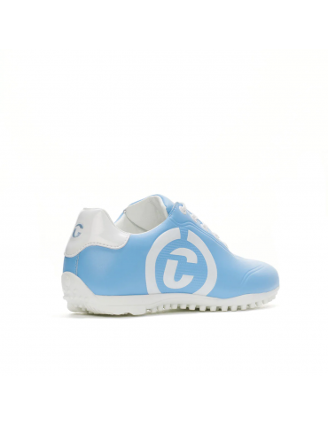 Zapatos golf mujer azul claro