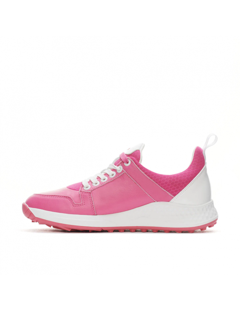 Zapatos golf mujer rosa