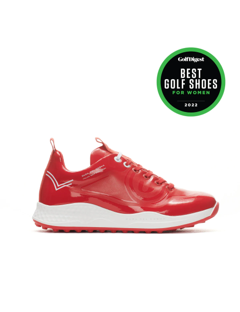 mejor zapatos golf mujer rojo