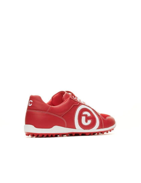 zapatos golf hombre rojo