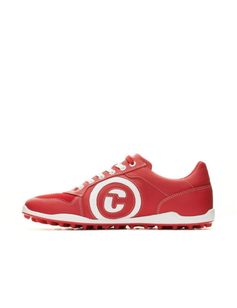 zapatos golf hombre rojo