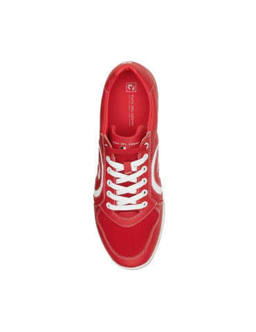 zapatos golf hombre rojo