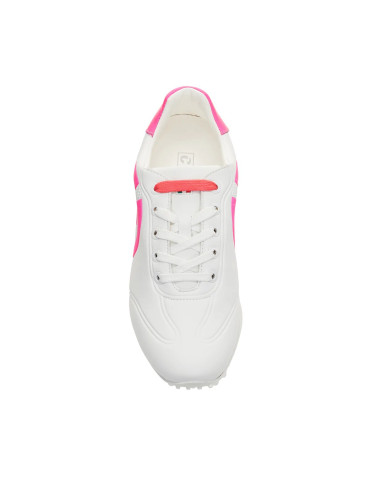 zapatos golf mujer blanco rosa