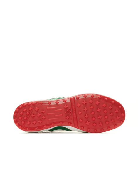 zapatos golf mujer blanco verde rojo