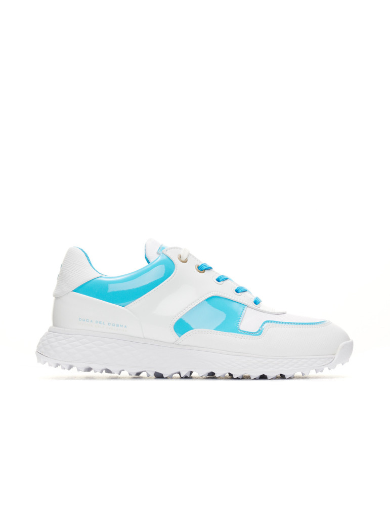 Zapatos de Golf Mujer Blancos Azules Padova - Duca del Cosma