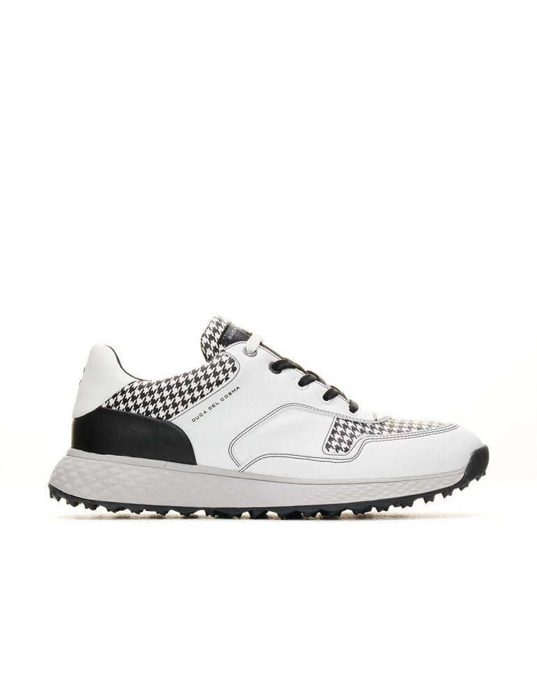 Zapatos golf blanco negro hombre Pagani - Duca del Cosma