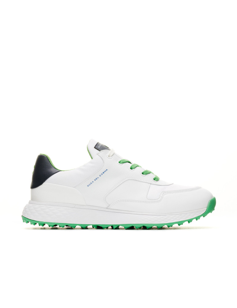 Zapatos golf blanco azul hombre Pagani - Duca del Cosma