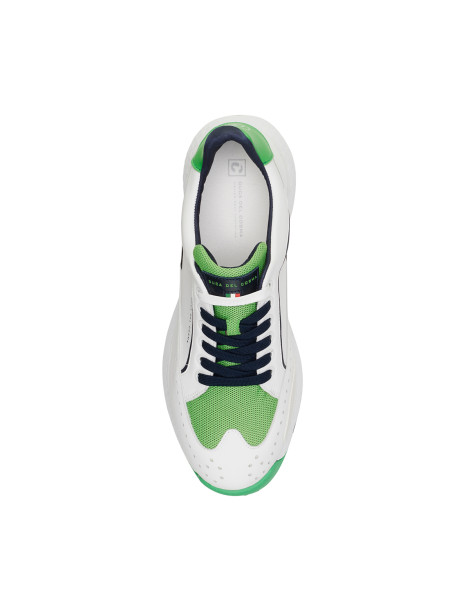 Girona - Duca del Cosma Zapatos golf blanco verde hombre