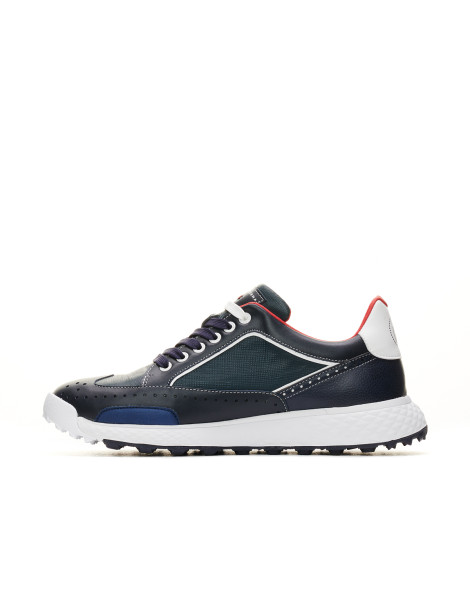 Zapatos golf azul rojo hombre Girona - Duca del Cosma