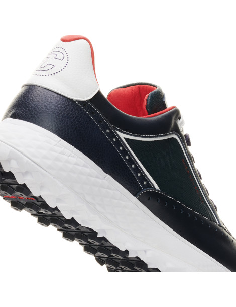 Zapatos golf azul rojo hombre Girona - Duca del Cosma