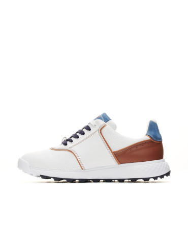 Zapatos golf blanco marrón hombre Positano - Duca del Cosma