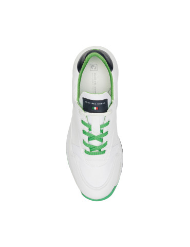 Zapatos golf blanco azul hombre Pagani - Duca del Cosma