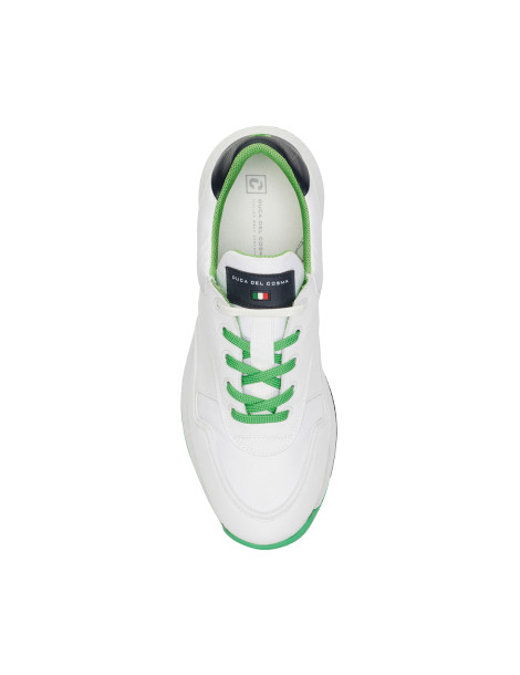 Zapatos golf blanco azul hombre Pagani - Duca del Cosma