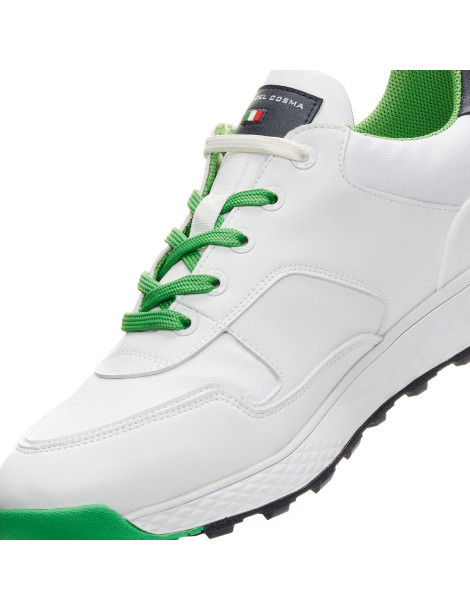 Zapatos golf blanco azul hombre Pagani - Duca del Cosma