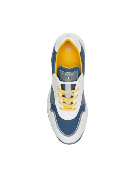 Zapatos golf blanco gris hombre Pagani- Duca del Cosma