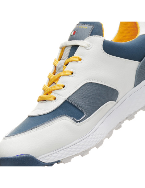 Zapatos golf blanco gris hombre Pagani- Duca del Cosma