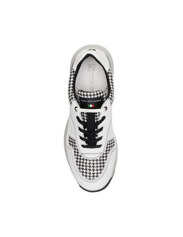 Zapatos golf blanco negro hombre Pagani - Duca del Cosma