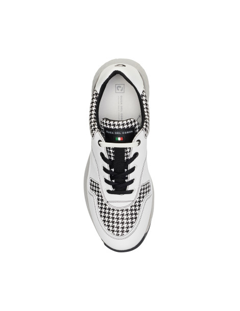 Zapatos golf blanco negro hombre Pagani - Duca del Cosma