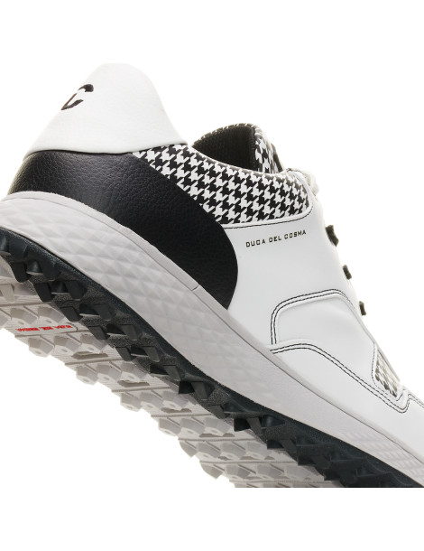 Zapatos golf blanco negro hombre Pagani - Duca del Cosma
