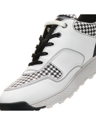Zapatos golf blanco negro hombre Pagani - Duca del Cosma
