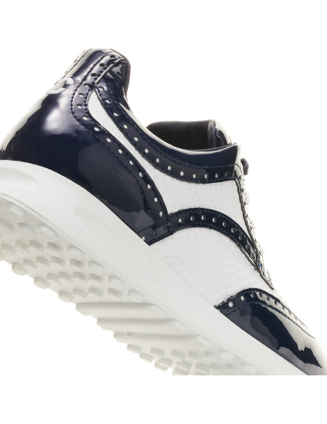 Zapatos de Golf Mujer Blanco/Azul marino Serena - Duca del Cosma