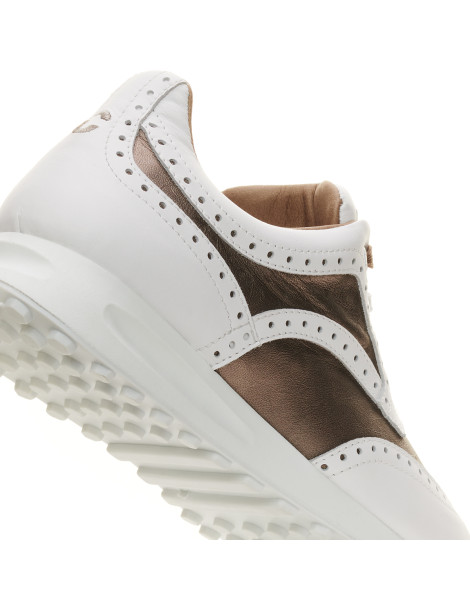 Zapatos de Golf Mujer Blanco/Beige Serena - Duca del Cosma