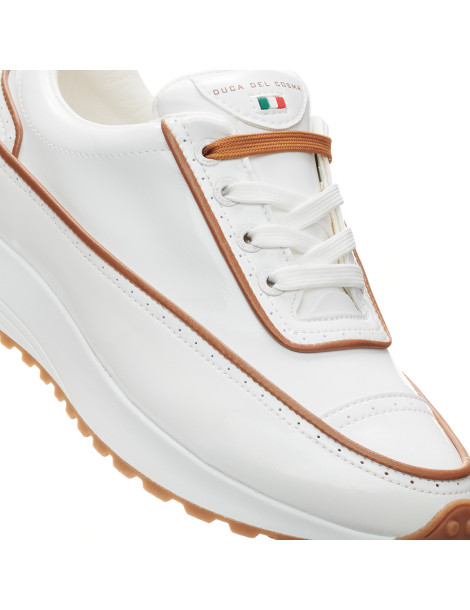 Zapatos de golf beige leopardo para mujer Alexa - Duca del Cosma