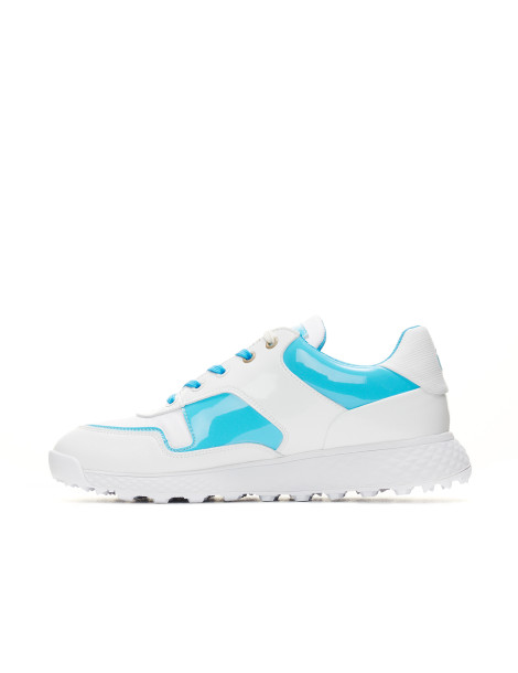 Zapatos de Golf Mujer Blancos Azules Padova - Duca del Cosma