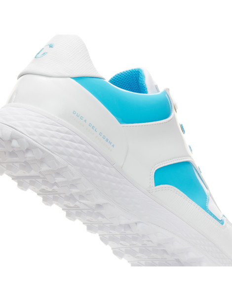 Zapatos de Golf Mujer Blancos Azules Padova - Duca del Cosma