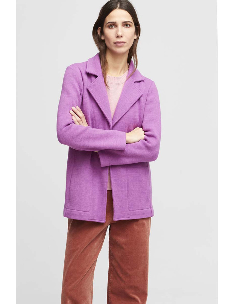 Chaqueta americana de punto mezcla lana para mujer - Aldo Martins