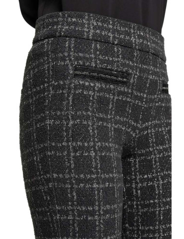 Pantalón cuadros negro para mujer Faith - Cambio