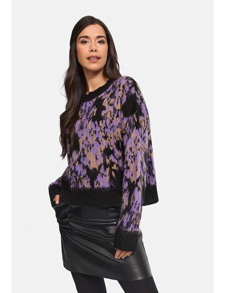 Jersey estampado floral de mujer - Catnoir