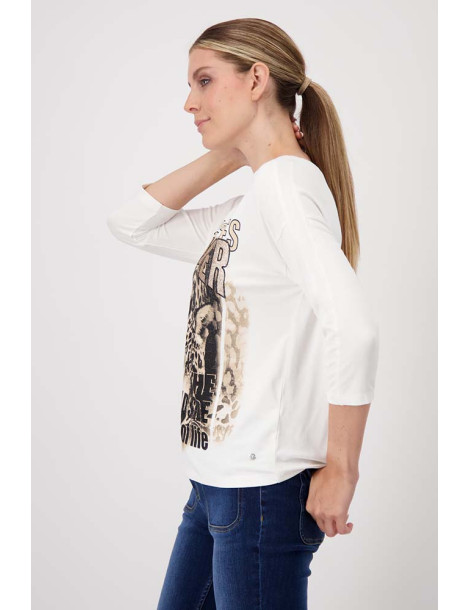 Camiseta con print leopardo para mujer - Monari