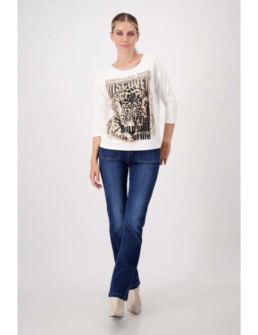 Camiseta con print leopardo para mujer - Monari