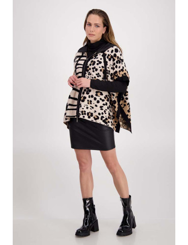 Capa con estampado animal para mujer - Monari